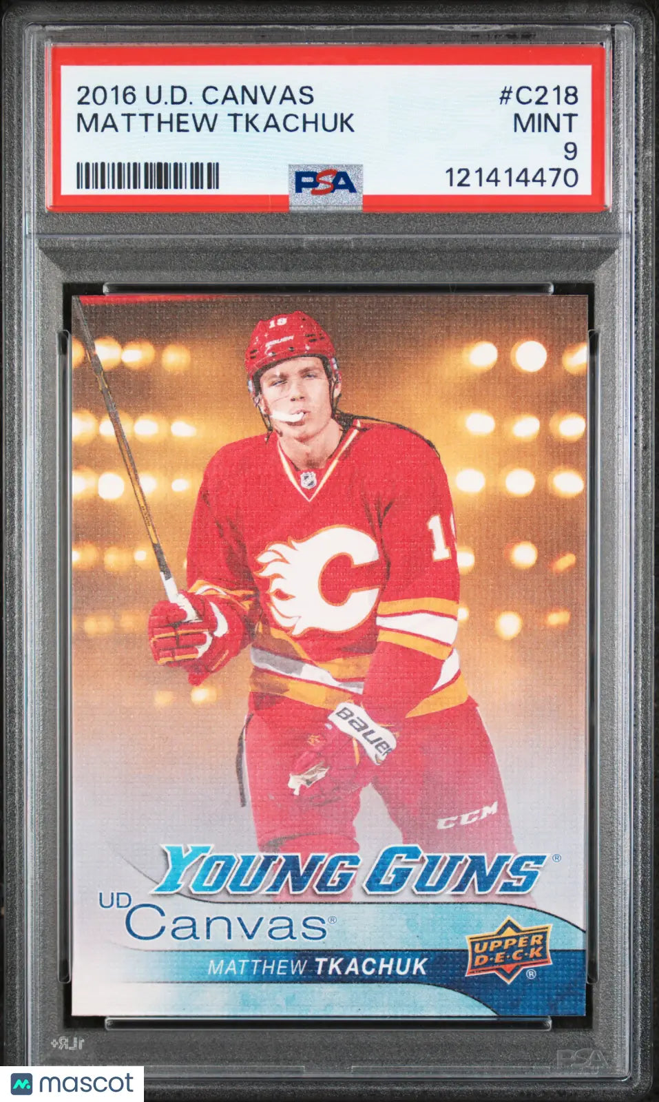 Matthew Tkachuk UD Canvas Young Guns PSA 9 RC Rookie Upper Deck 2016-17 16-17 