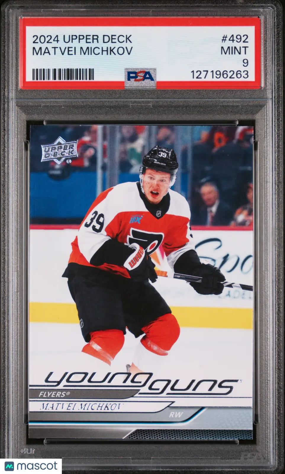 Matvei Michkov UD Young Guns PSA 9 2024-25 24-25 RC Rookie Upper Deck 