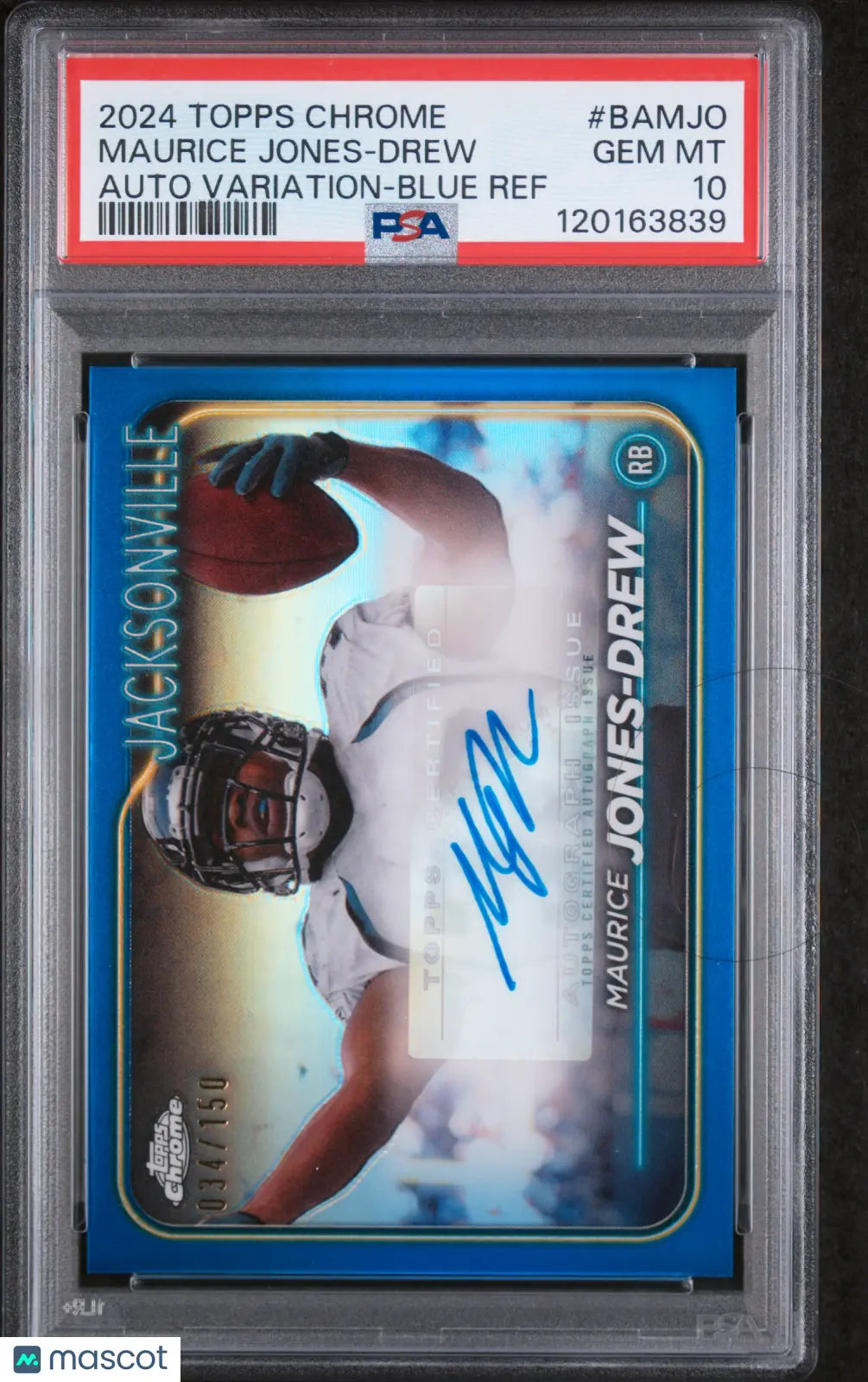 Maurice Jones-Drew Auto /150 PSA 10 Autograph 2024 Topps Chrome Variation 