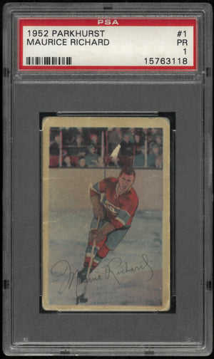 Maurice Rocket Richard 1952-53 Parkhurst 52-53 2nd Year PSA 1 