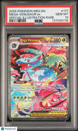 Mega Venusaur EX PSA 10 SIR 2025 Pokemon Mega Evolutions 177/132 