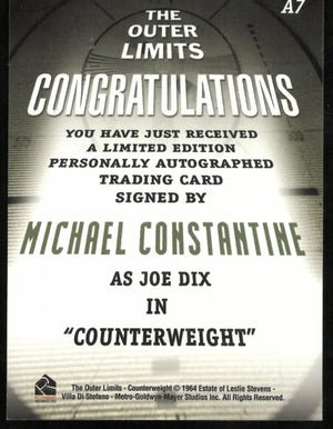 Michael Constantine as Joe Dix The Outer Limits Auto A7 