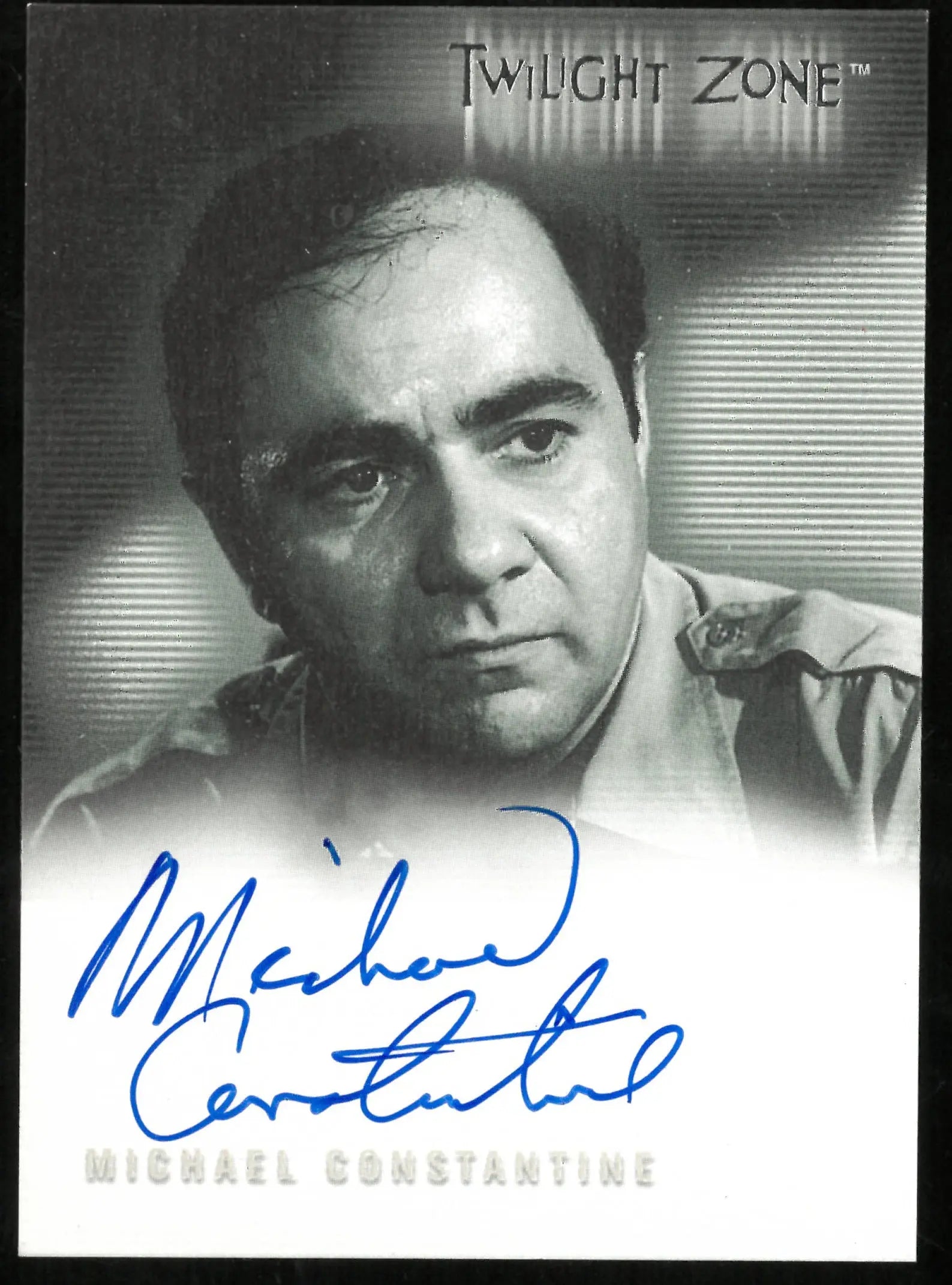 Michael Constantine as Sheriff Charlie Koch Twilight Zone Auto Autograph #A-48 