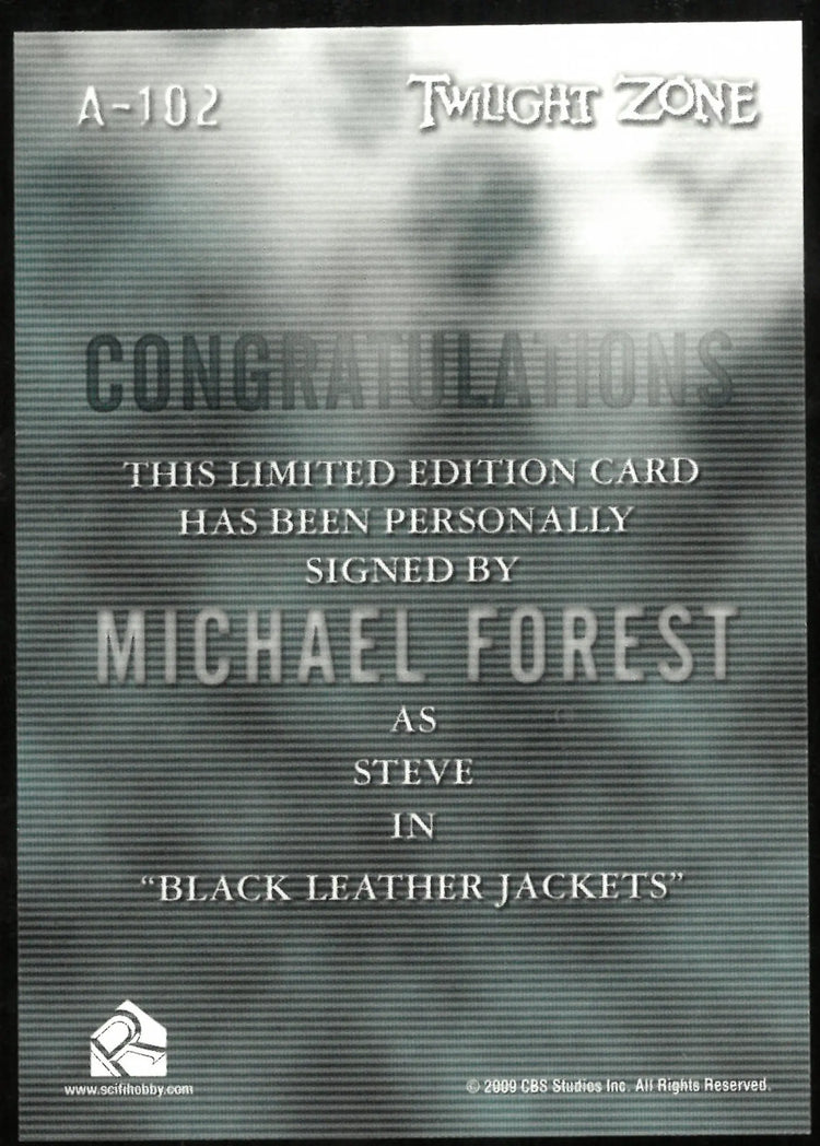 Michael Forest as Steve Twilight Zone A-102 Auto 