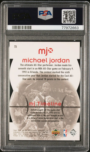 Michael Jordan /2300 1998-99 UD MJX Timepieces Red Upper Deck 98-99 PSA 8 
