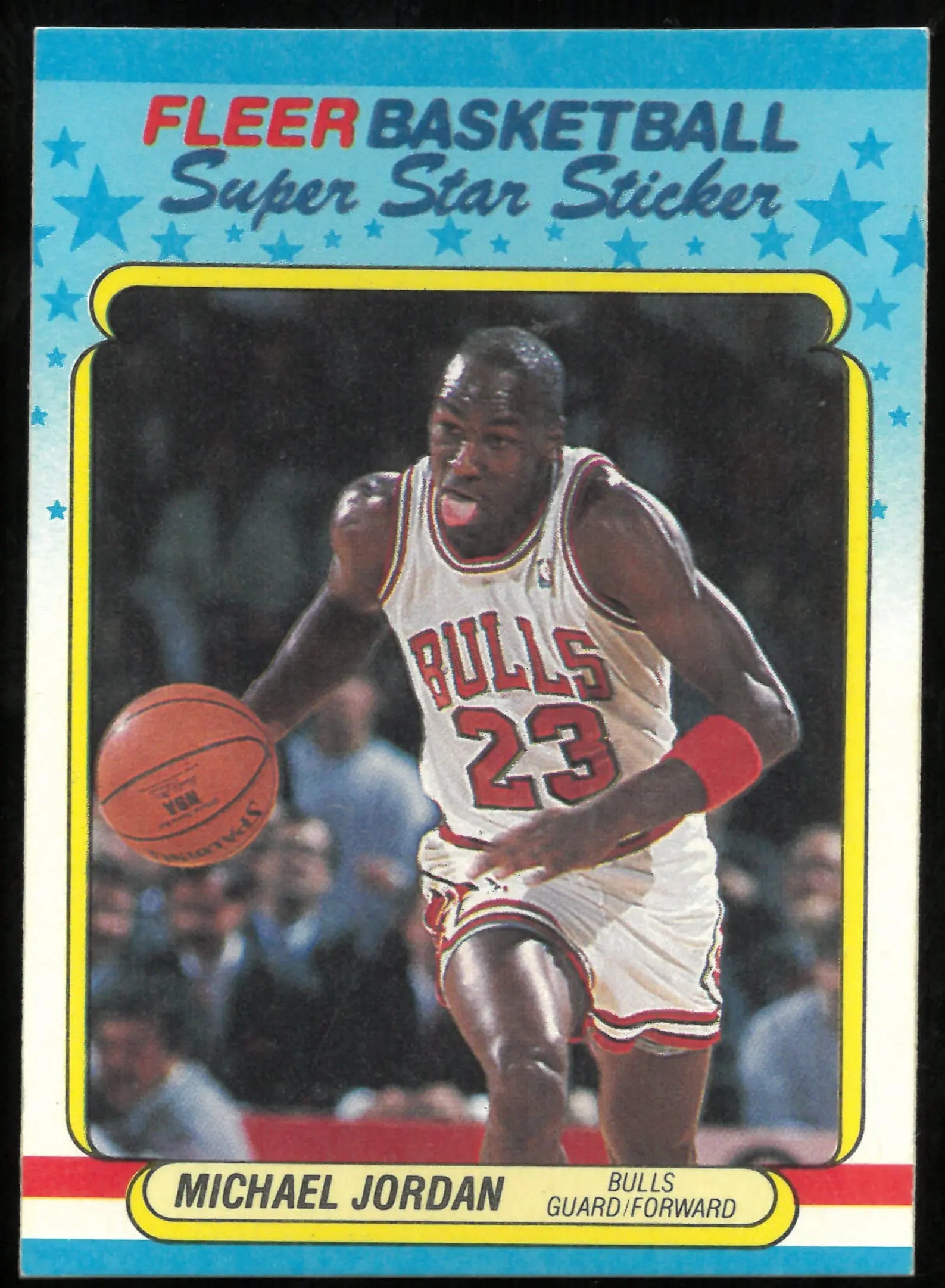 Michael Jordan Fleer Sticker 7 of 11 1988-89 88-89 Bulls 