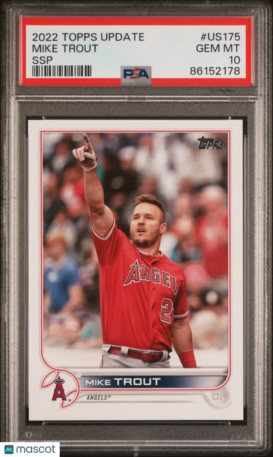 Mike Trout SSP Photo Update Topps 2022 PSA 10 SP 
