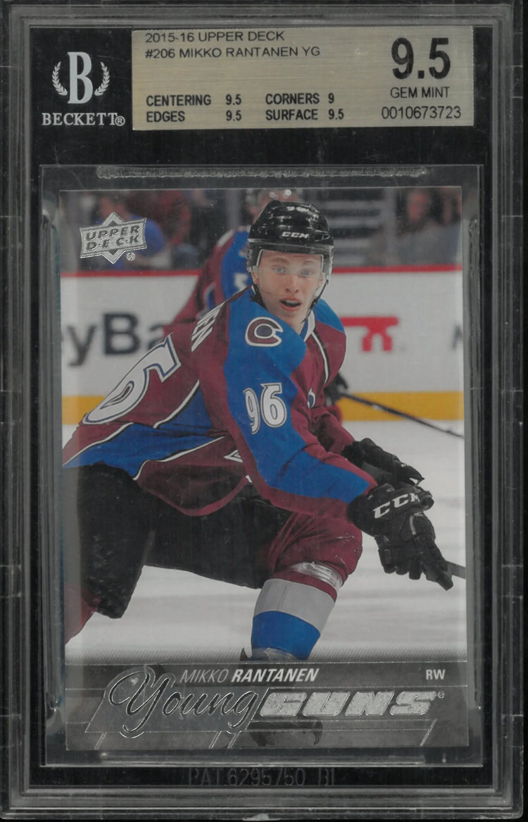 Mikko Rantanen BGS 9.5 Young Guns RC Rookie 2015-16 15-16 UD Upper Deck 