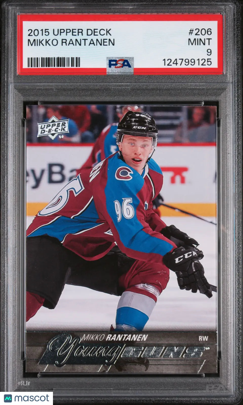 Mikko Rantanen PSA 9 Young Guns RC Rookie 2015-16 15-16 UD Upper Deck STARS 