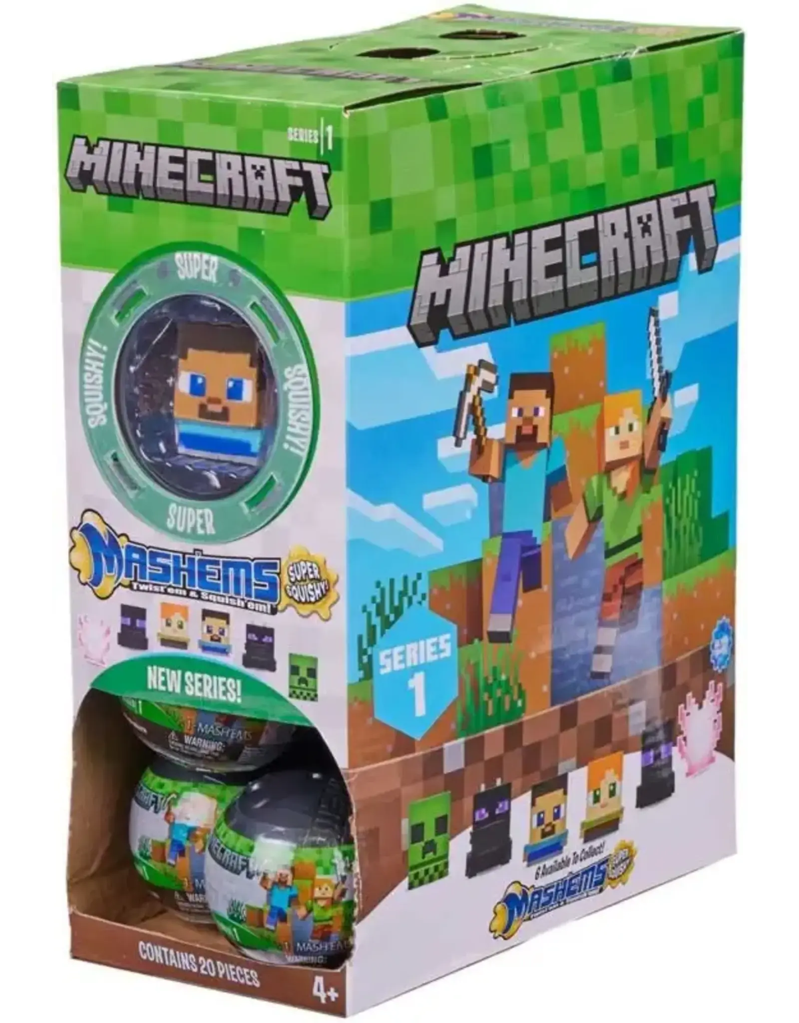 Minecraft Mashems Gravity Feed Collectible Toy Capsules 