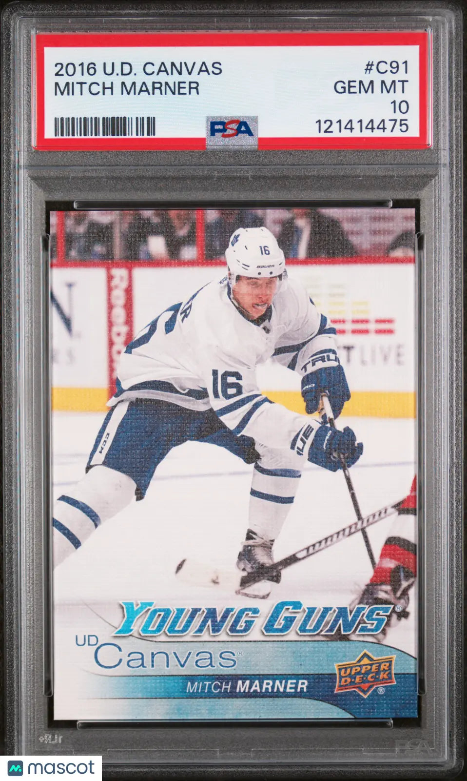 Mitch Marner Canvas Young Guns UD PSA 10 GEM RC Rookie Upper Deck 2016-17 16-17 