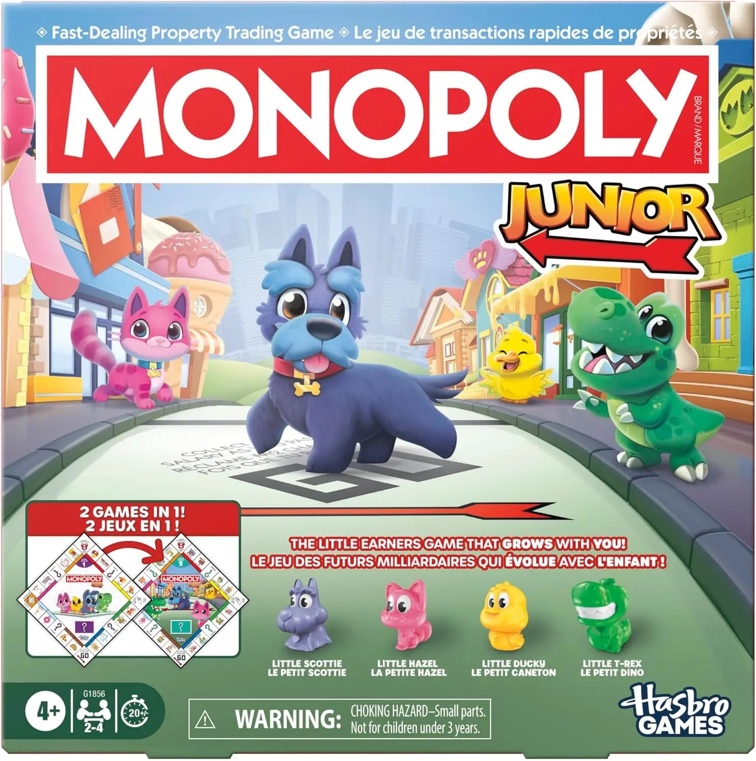 Monopoly Junior 2-in-1 Refresh Board Game 