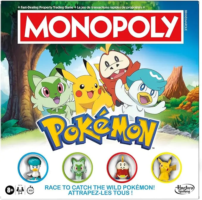 Monopoly Pokémon Bilingual Edition Board Game 