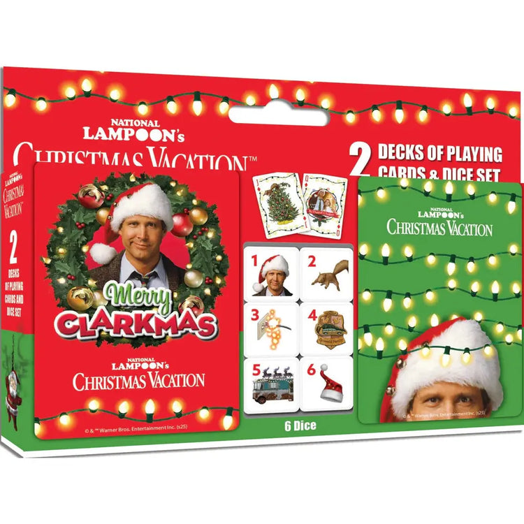 National Lampoon's Christmas Vacation 2-pack Playing Cards & Dice Set 