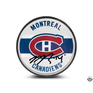 Nick Suzuki Autographed Montreal Canadiens Acrylic Puck 