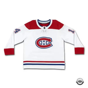 Nick Suzuki Autographed White Adidas Montreal Canadiens Jersey 
