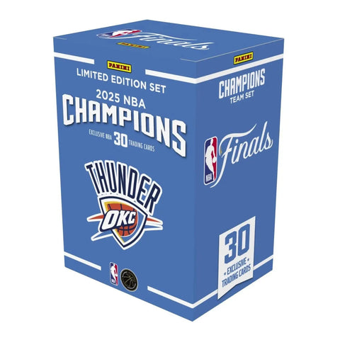 Oklahoma City Thunder 2025 NBA Champions Card Set - Panini