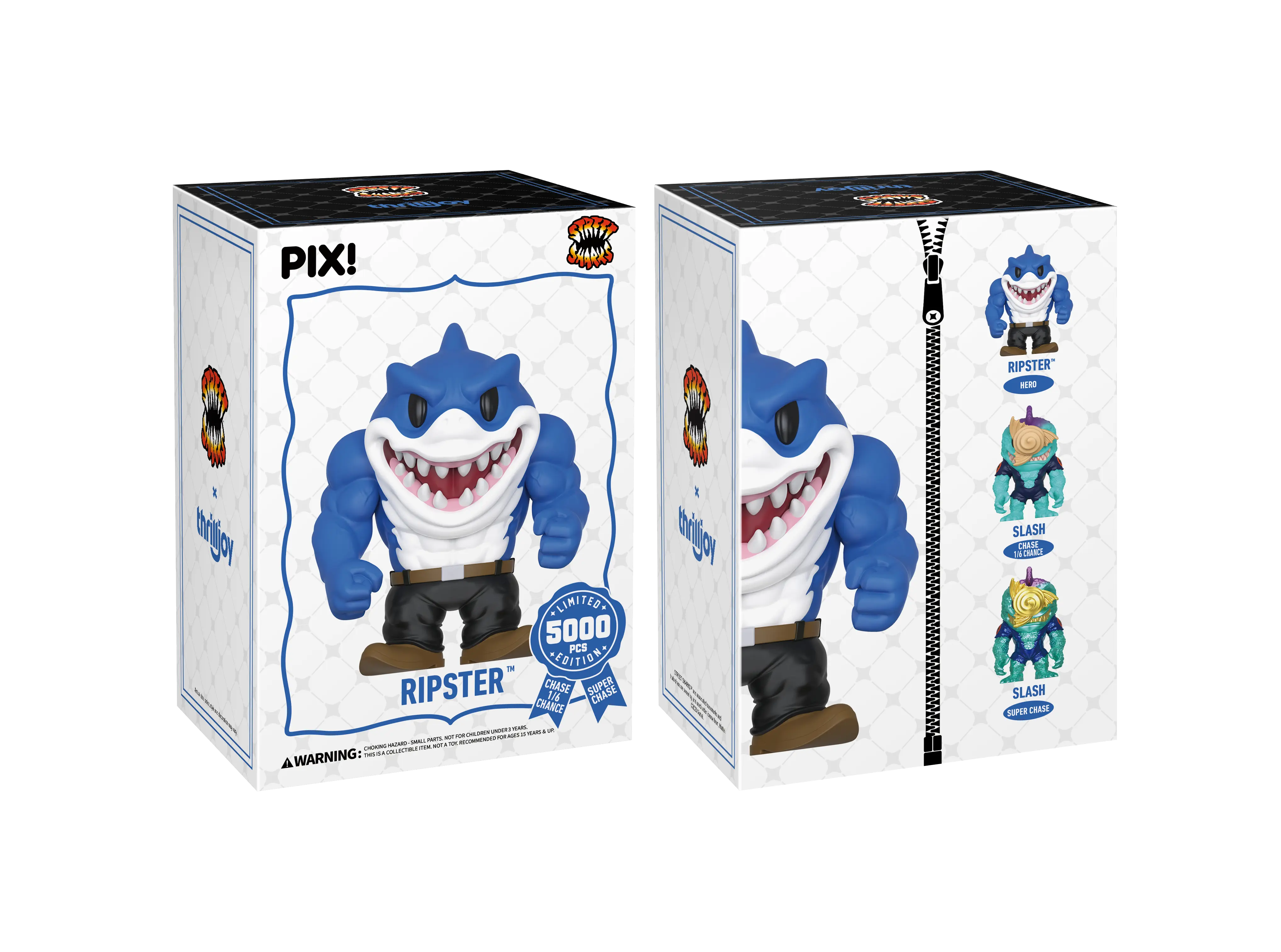 PIX! Street Sharks Ripster Action Figure 