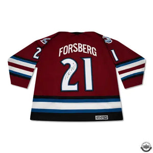 Peter Forsberg Autographed Authentic Alternate CCM Colorado Avalanche Jersey 