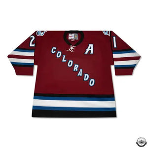 Peter Forsberg Autographed Authentic Alternate CCM Colorado Avalanche Jersey 