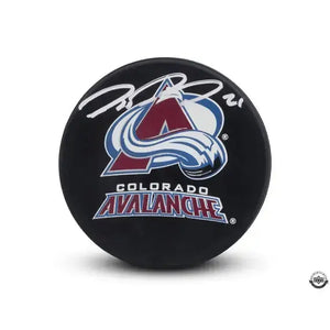 Peter Forsberg Autographed Colorado Avalanche Logo Hockey Puck 