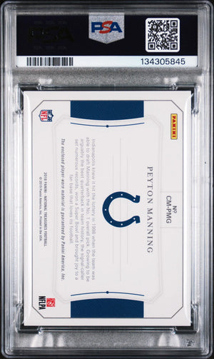 Peyton Manning Jersey /99 PSA 10 2018 National Treasures Colossal Materials 