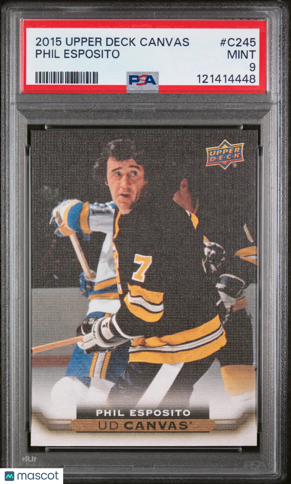 Phil Esposito Canvas Retired PSA 9 MINT 2015-16 15-16 UD Upper Deck BRUINS SP 