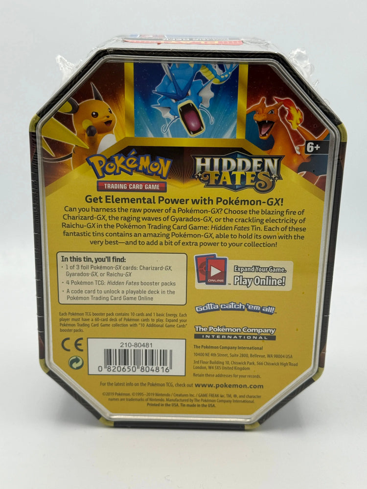 Buy Best Price Pokemon Hidden Fates Tins - Gyarados GX for Sale Buy Best Price Pokemon Hidden Fates Tins - Gyarados GX for Sale