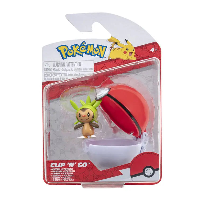 Pokémon Clip 'N' Go Chespin Dive Ball 
