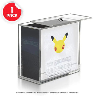 Pokemon ETB Elite Trainer Box w/ Sliding Lid Anti-UV - Acrylic Protector 4.0MM 
