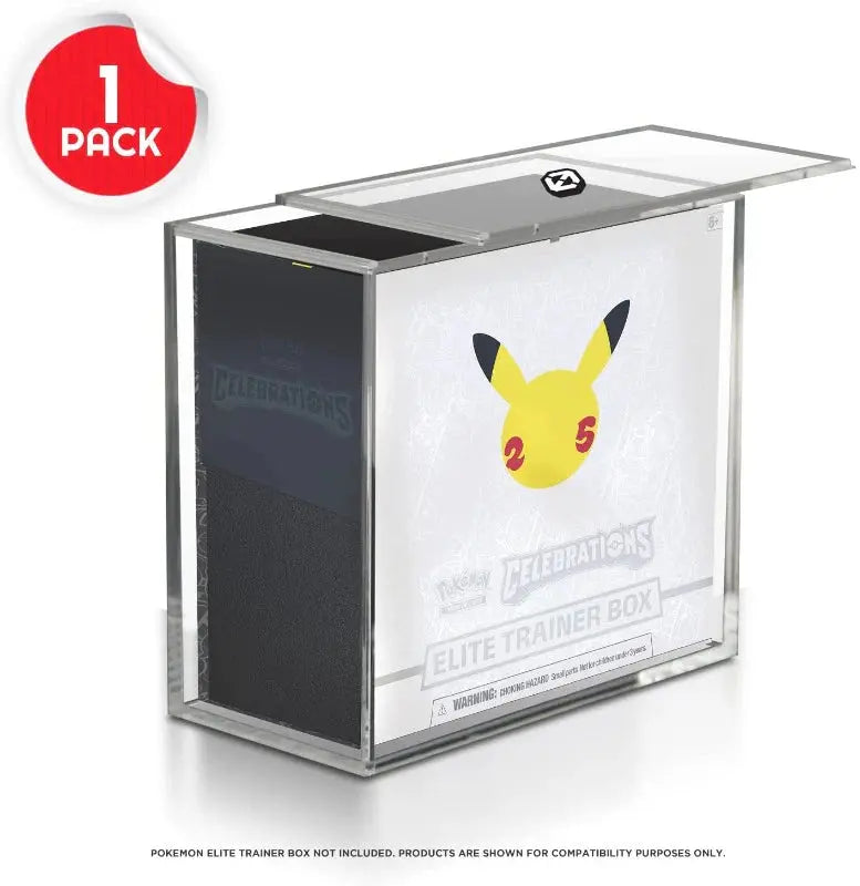Pokemon ETB Elite Trainer Box w/ Sliding Lid Anti-UV - Acrylic Protector 4.0MM 