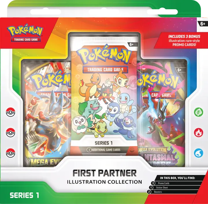 Pokemon First Partner Illustration Collection Series 1 