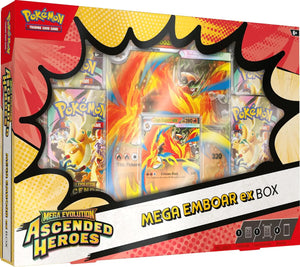 Pokémon ME025 Ascended Heroes Mega Emboar EX Box 