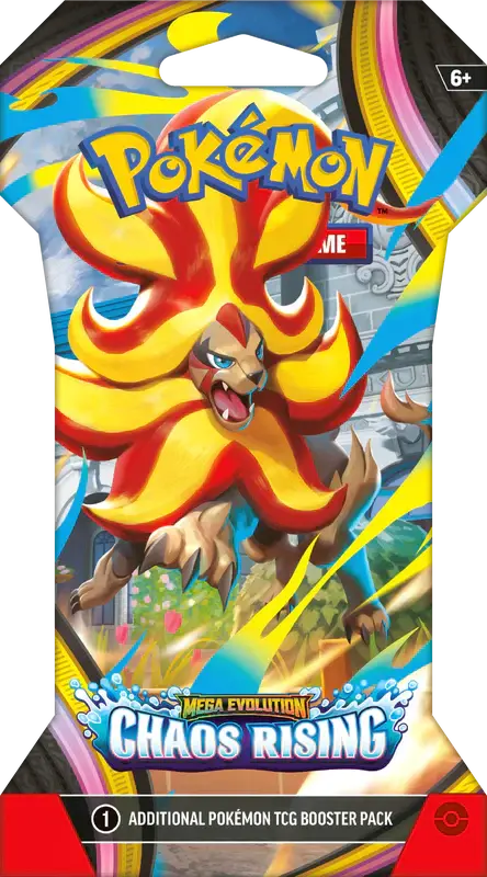 Pre-Order Pokemon ME04 Chaos Rising Sleeved Booster Pack Pre-Order Pokemon ME04 Chaos Rising Sleeved Booster Pack