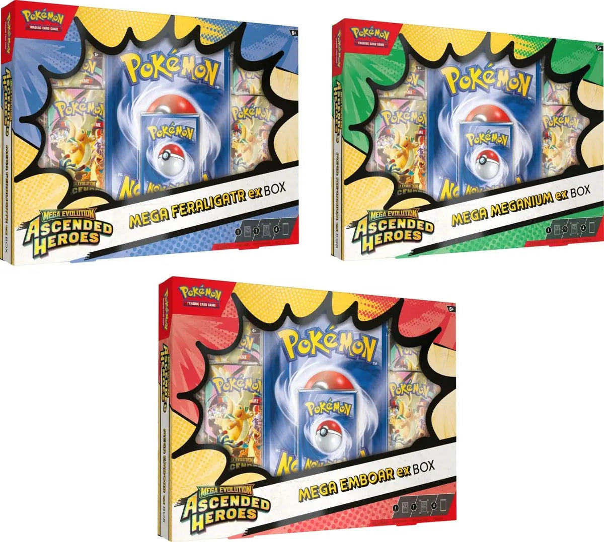 Pokemon Mega EX Box Ascended Heroes Collection (1 Art Chose at Random) 