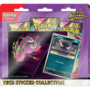 Pokemon Mega Evolution Ascended Heroes Tech Sticker Collection Ghastly (Pre-Order) 