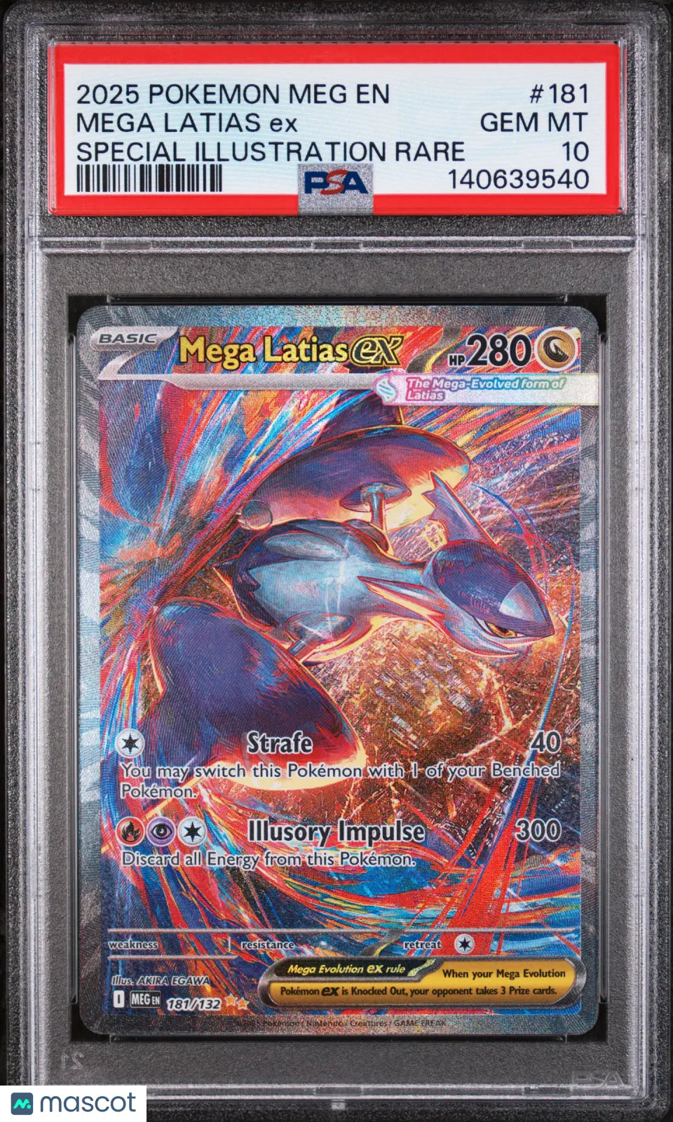 Pokemon Mega Evolution Mega Latias EX Special Illustration Rare PSA 10 181/132 
