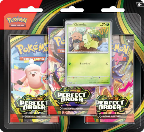 Buy Pokemon Mega Evolution Perfect Order 3 Pack Blister Online