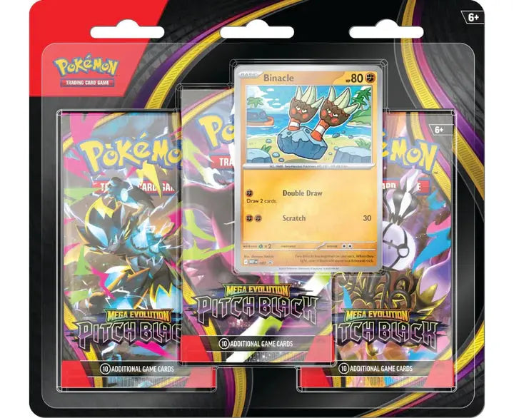 Pokemon Mega Evolution Pitch Black 3 Pack Blister 
