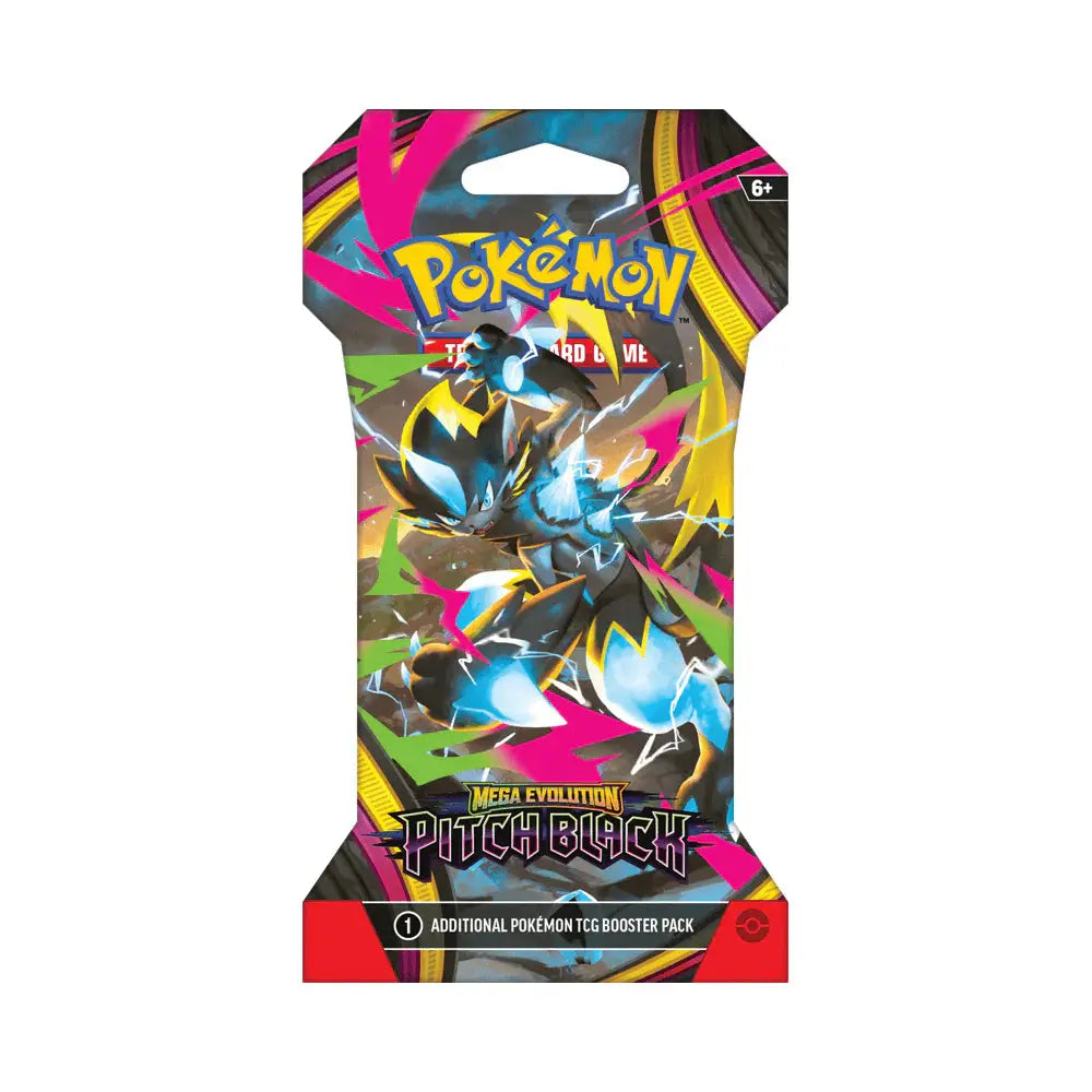 Pokemon Mega Evolution Pitch Black Sleeved Booster Pack 