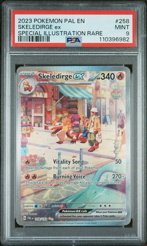 Pokemon Paldea Evolved Skeledirge EX Special Illustration Rare PSA 9 258/193 