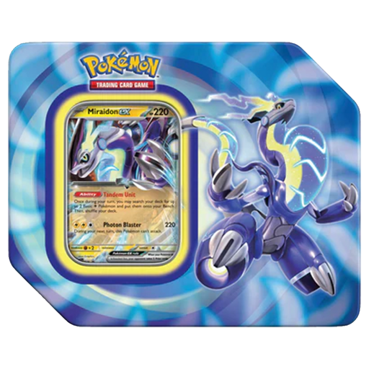 Pokemon Paldea Legends Tin Miraidon Ex | Best Price & Reviews Pokemon Paldea Legends Tin Miraidon Ex | Best Price & Reviews
