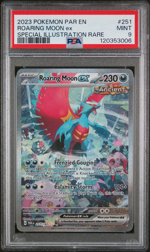 Pokemon Paradox Rift Roaring Moon EX Special Illustration Rare PSA 9 251/182 