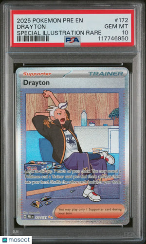 Buy Rare Pokemon Prismatic Evolutions Drayton PSA 10 Card