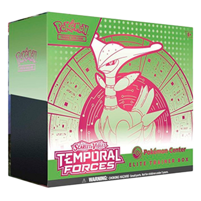 Pokemon Scarlet And Violet Temporal Forces Elite Trainer Box Iron Leaves
