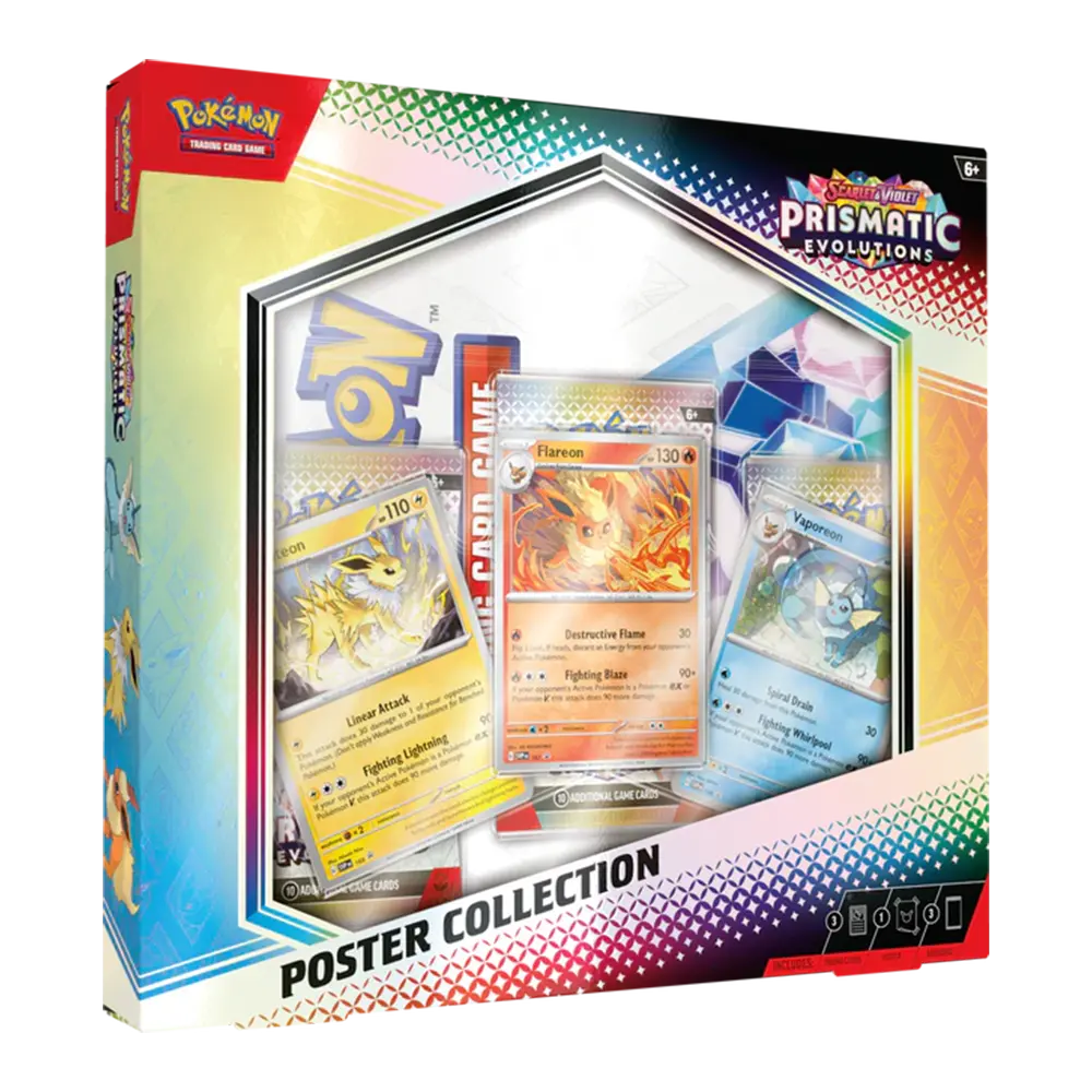 Pokemon Scarlet & Violet Prismatic Evolutions Poster Collection 