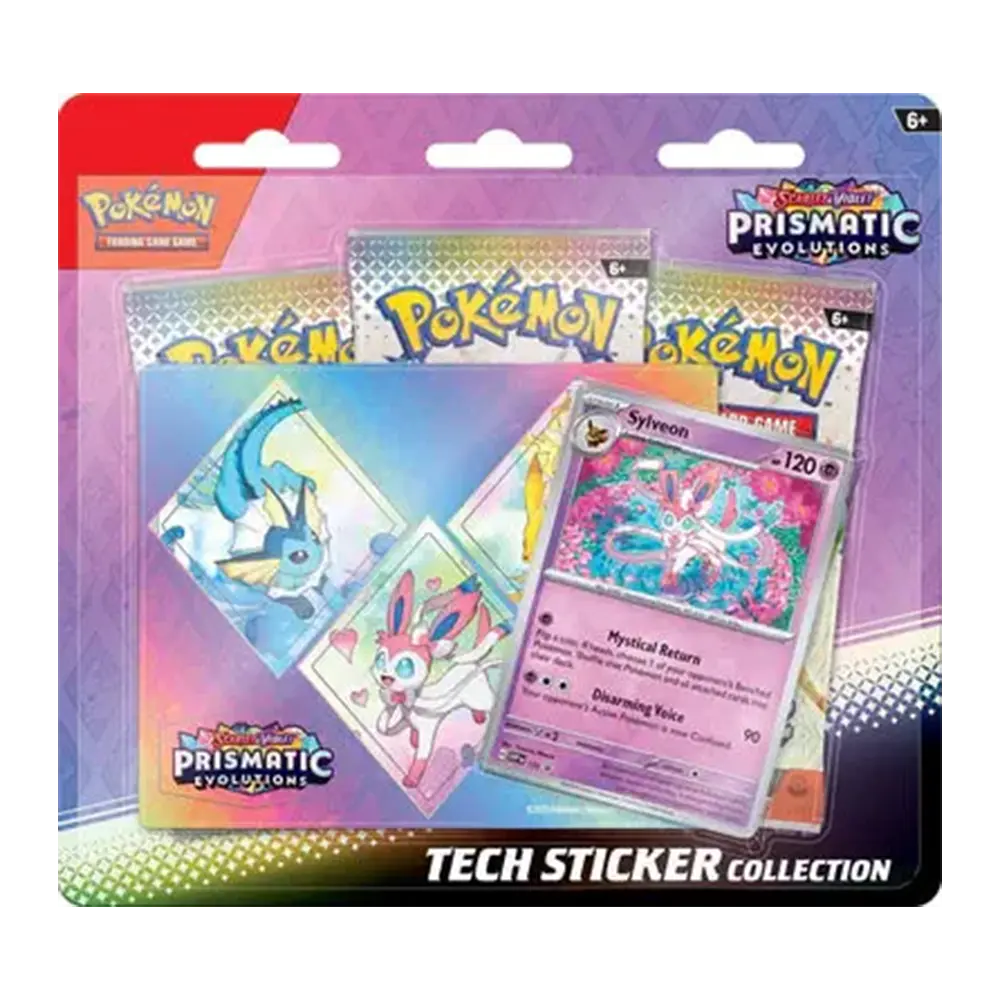 Pokemon Scarlet & Violet Prismatic Evolutions Tech Sticker Collection Sylveon 
