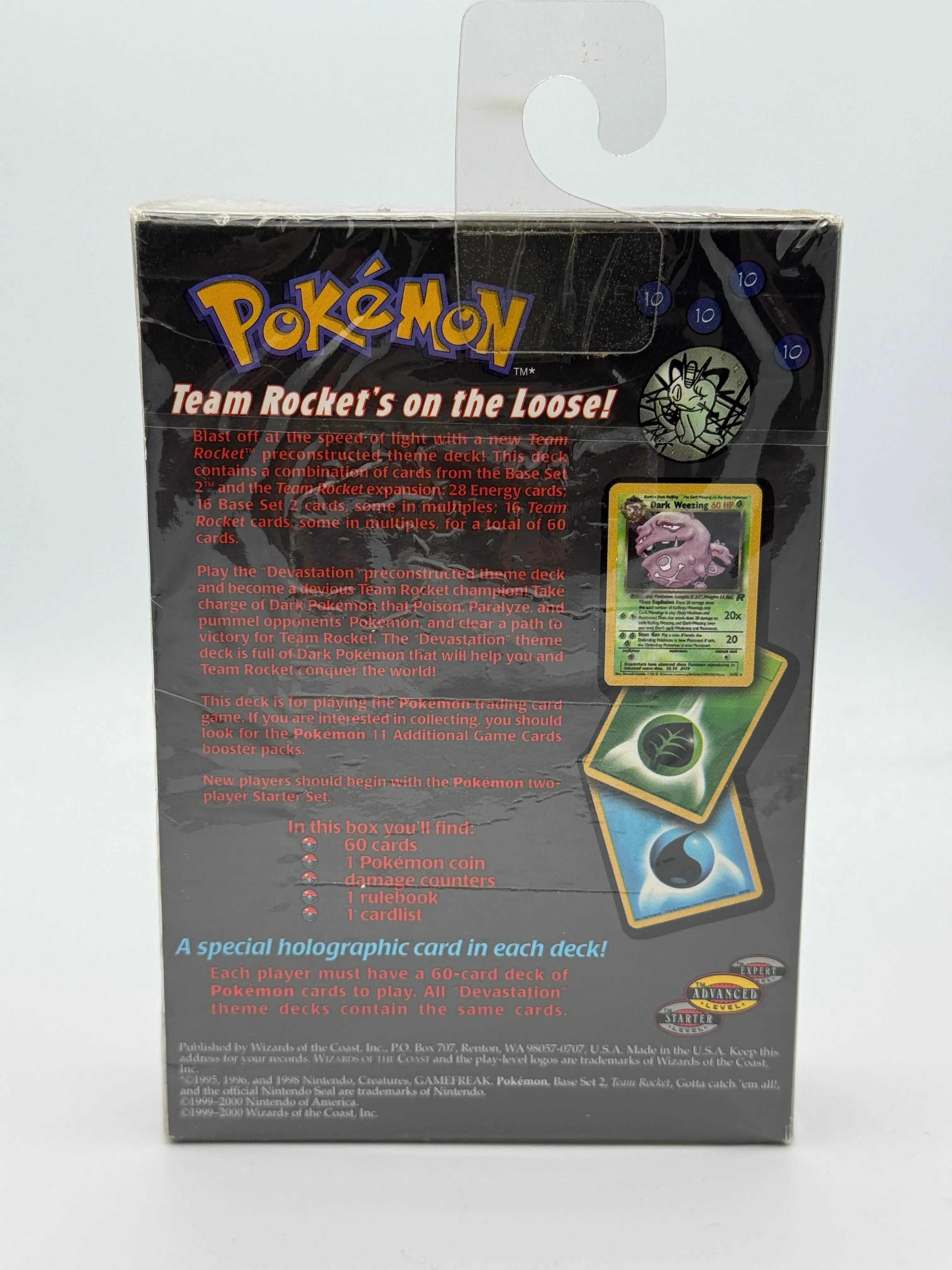 Pokemon Team Rocket Theme Deck Set 