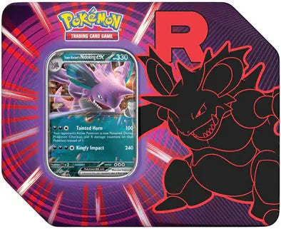 Pokemon Team Rocket Tins Team Rocket’s Nidoking ex 