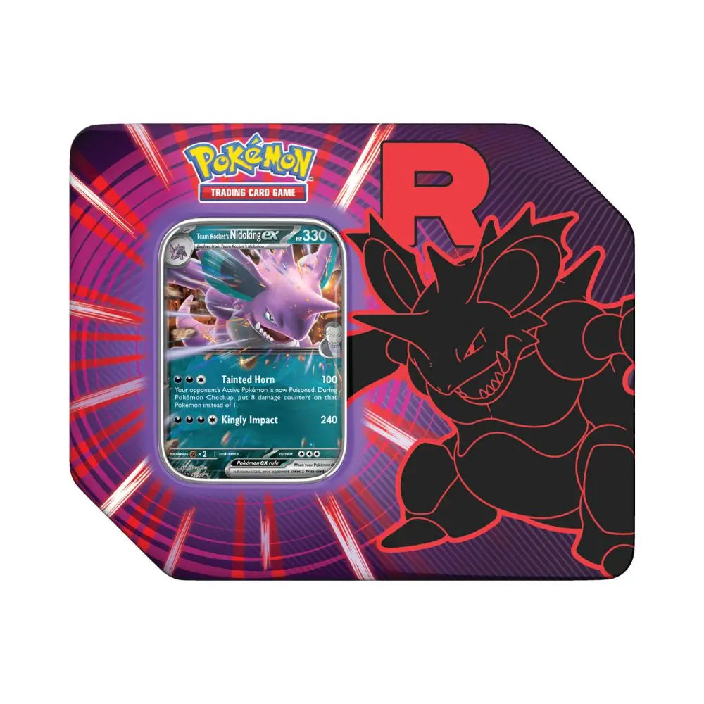 Pokemon Team Rocket Tins Team Rocket’s Nidoking ex 